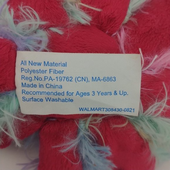 S Rainbow Octopus 8" Soft Plush Walmart Tie-Dye Stuffed Animal - Picture 7 of 7